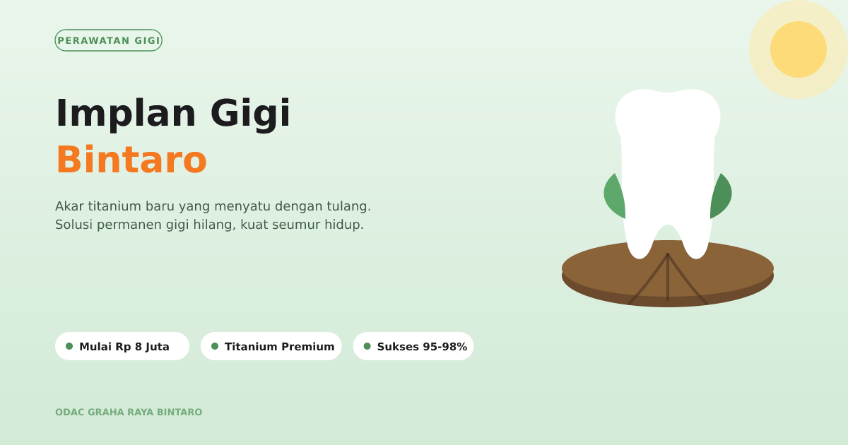 Implan Gigi Bintaro: Solusi Permanen di ODAC Corp